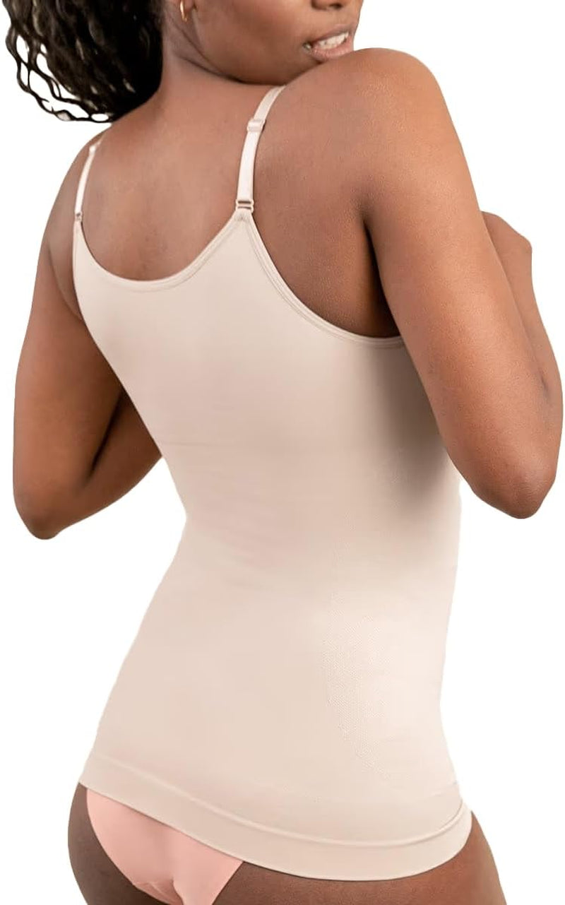 Womens Tops - Scoop Neck Cami Body Shaper for Women, Shapewear Tummy Control, Camisole Tank Tops for Women