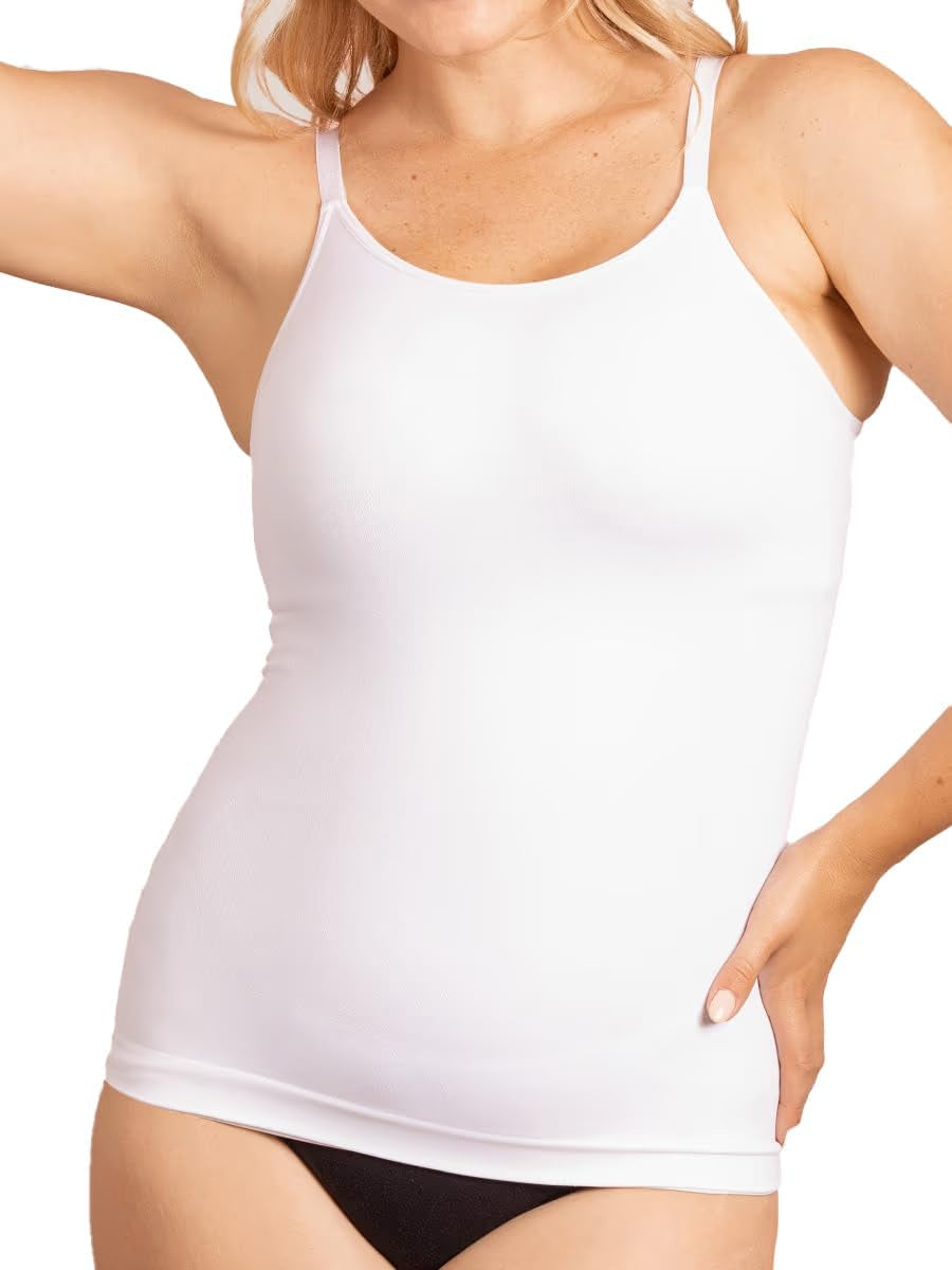 Womens Tops - Scoop Neck Cami Body Shaper for Women, Shapewear Tummy Control, Camisole Tank Tops for Women