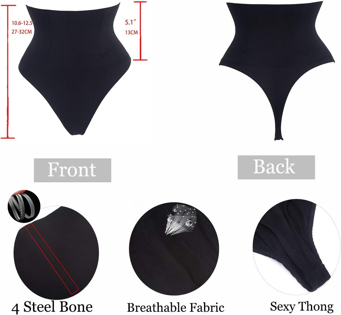 Thong Shapewear Waist Cincher Girdle Tummy Control Panties Body Shaper Underwear for Women Butt Lifter Seamless Panty